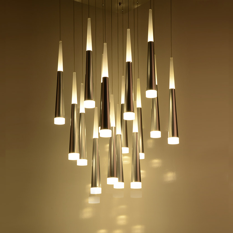 <b>design idea long high tall chandelier pendant lamp cone with</b>