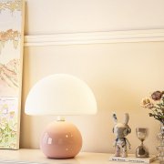 Mini Table Lamp with Ceramic Base Pe Shade Dimmable Change C