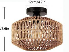 China Beacon Lighitng Vintage Rope Cage E27 Holder pendant l